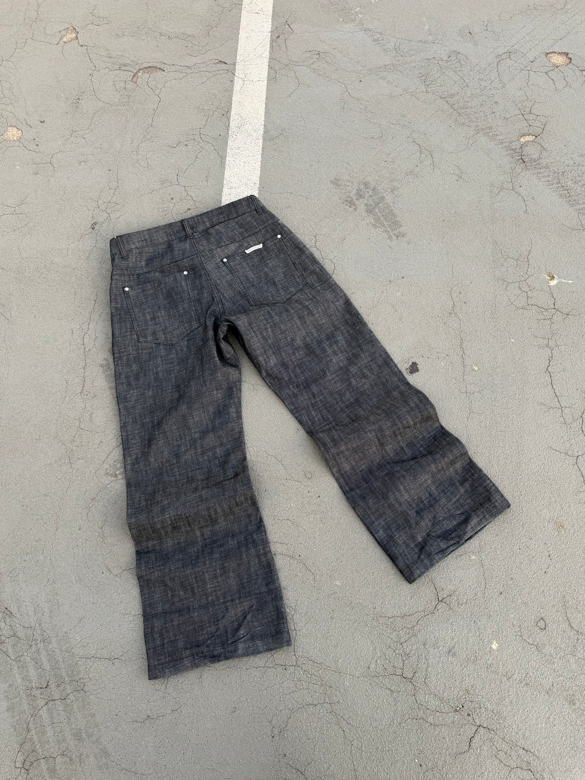 Raw Selvedge Bootcut Jeans - Black