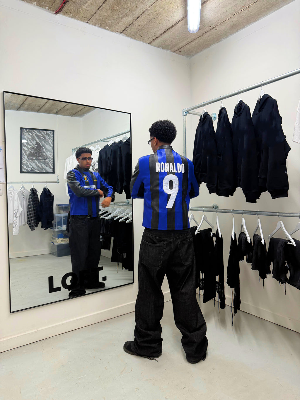 Vintage 'Ronaldo 9' Leather Jacket